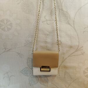 Ivanka Trump Tan and Cream Crossbody Bag